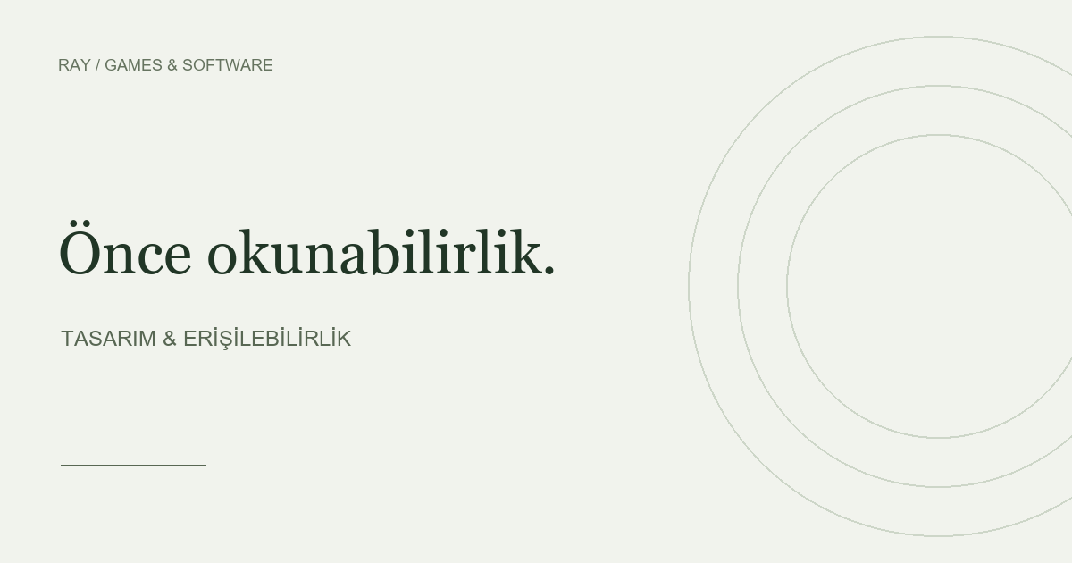 Koyu arka plan üzerinde sade oyun arayüzü
